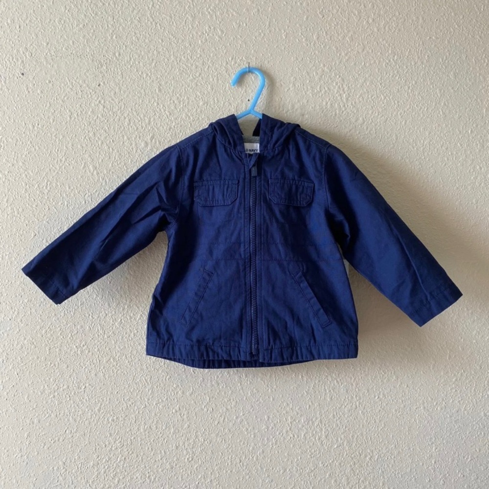 Old Navy Toddler Boy 18-24m NWT Navy Blue Utility Jacket